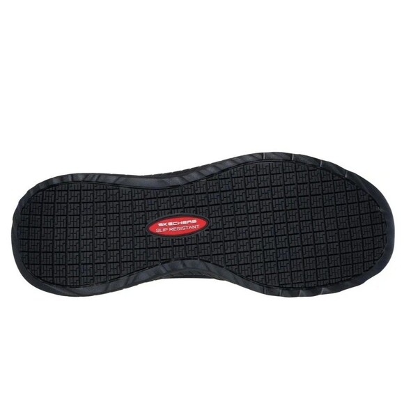 Skechers Shoes Mens Black Work SlipOn Slip Resistant Soft Memory Foam Mesh Sz 8 main image 8
